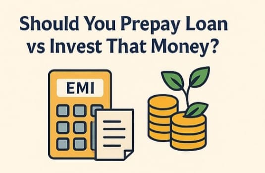 Visual comparison of prepaying a loan versus investing money from Zenvita Tools